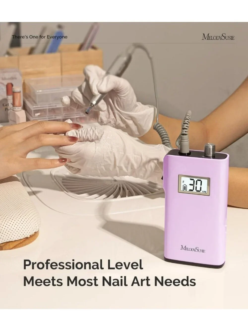 Portable Clip-On Nail Drill for Gel Removal & Nail Prep - Professional Manicure